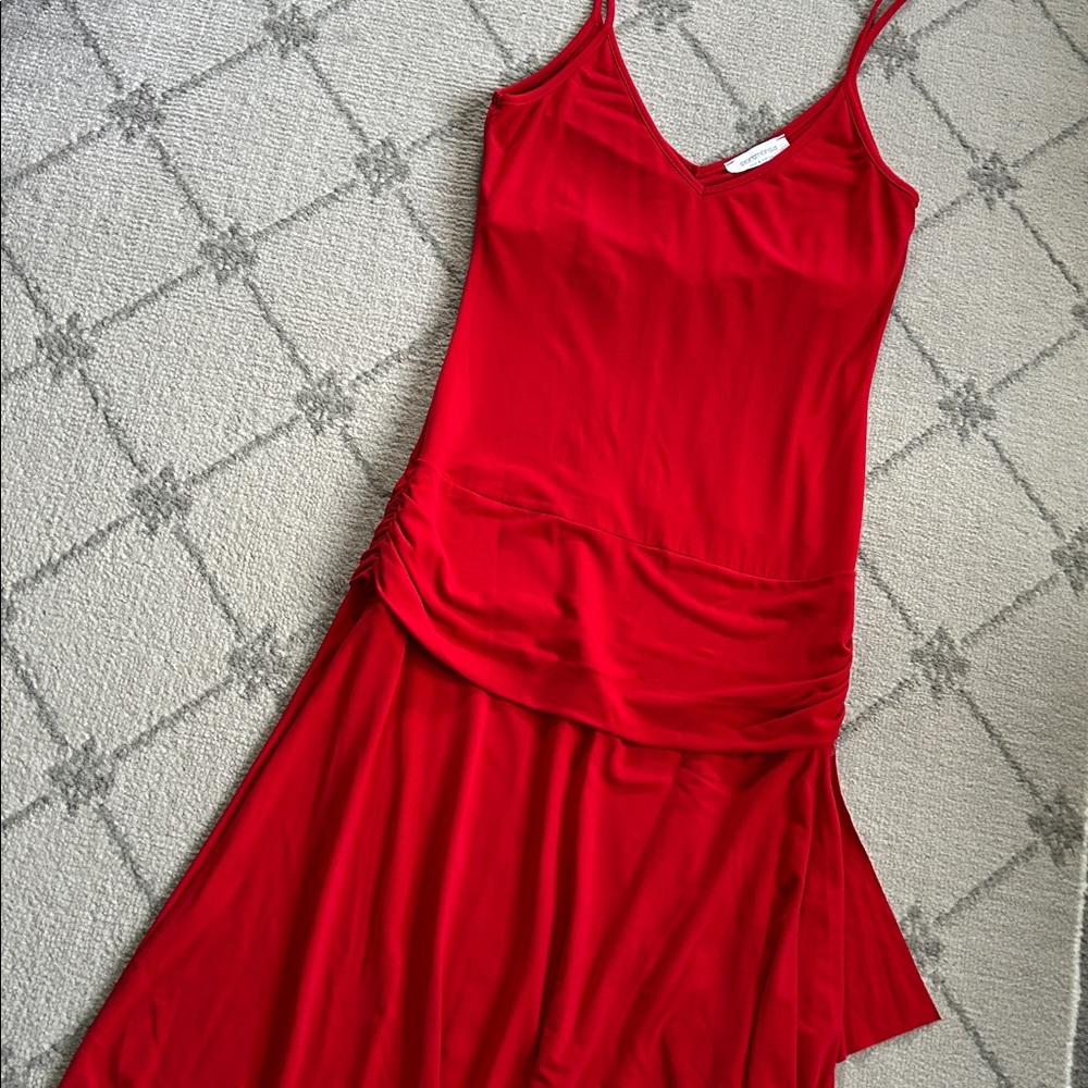 Portmans Asymmetrical Scarlet Dress